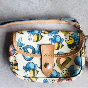 Dooney and Bourke Bumble Bee Wristlet